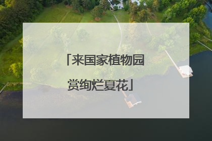 来国家植物园 赏绚烂夏花