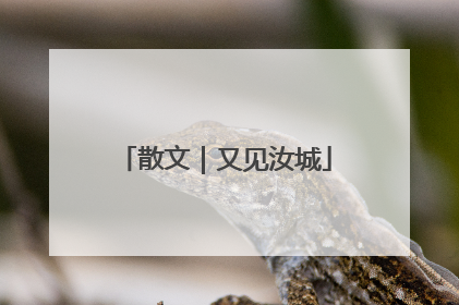 散文｜又见汝城