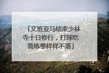 文班亚马结束少林寺十日修行，打球吃斋练拳样样不落