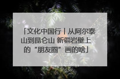 文化中国行丨从阿尔泰山到昆仑山 新疆岩壁上的“朋友圈”画的啥