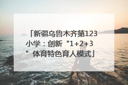 新疆乌鲁木齐第123小学：创新“1+2+3”体育特色育人模式