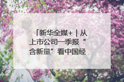新华全媒+｜从上市公司一季报“含新量”看中国经济发展向“新”