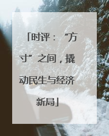 时评：“方寸”之间，撬动民生与经济新局