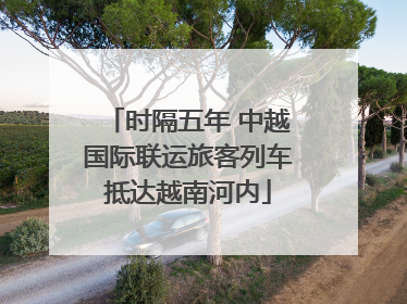时隔五年 中越国际联运旅客列车抵达越南河内