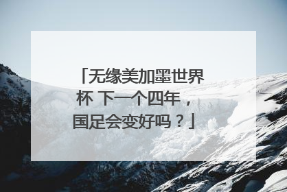 无缘美加墨世界杯 下一个四年，国足会变好吗？