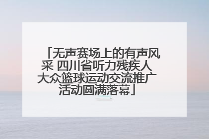 无声赛场上的有声风采 四川省听力残疾人大众篮球运动交流推广活动圆满落幕