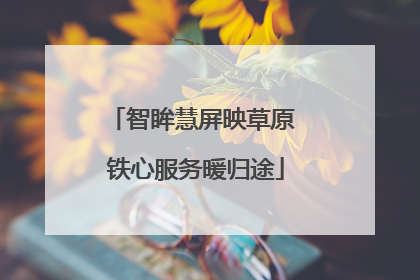 智眸慧屏映草原 铁心服务暖归途