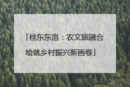 桂东东洛：农文旅融合绘就乡村振兴新画卷