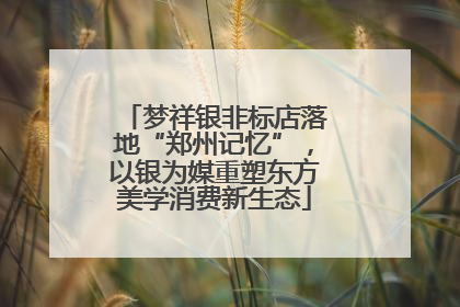 梦祥银非标店落地“郑州记忆”，以银为媒重塑东方美学消费新生态