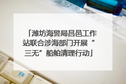 潍坊海警局昌邑工作站联合涉海部门开展“三无”船舶清理行动