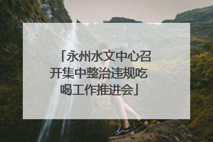 永州水文中心召开集中整治违规吃喝工作推进会