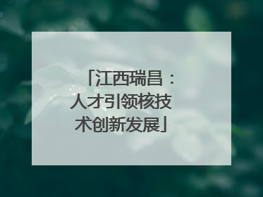 江西瑞昌：人才引领核技术创新发展