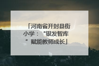 河南省开封县街小学：“银发智库”赋能教师成长