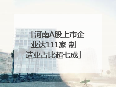 河南A股上市企业达111家 制造业占比超七成