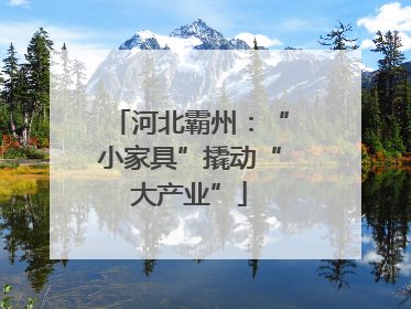 河北霸州：“小家具”撬动“大产业”