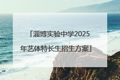 淄博实验中学2025年艺体特长生招生方案