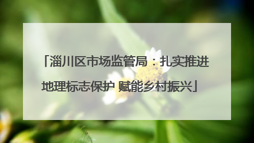 淄川区市场监管局：扎实推进地理标志保护 赋能乡村振兴