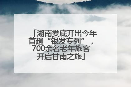 湖南娄底开出今年首趟“银发专列”，700余名老年旅客开启甘南之旅