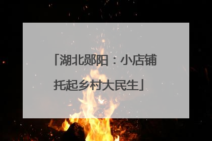 湖北郧阳：小店铺托起乡村大民生