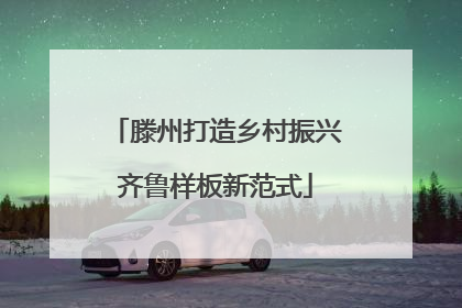 滕州打造乡村振兴齐鲁样板新范式