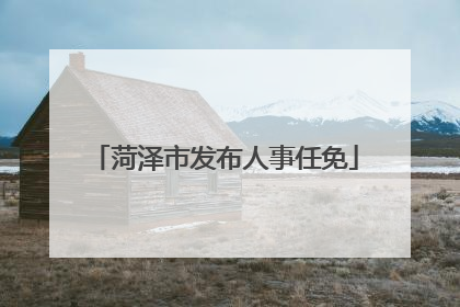 菏泽市发布人事任免