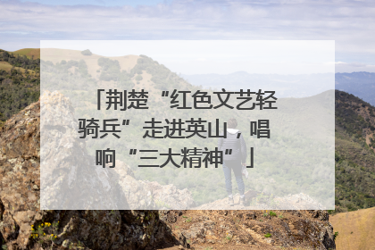 荆楚“红色文艺轻骑兵”走进英山，唱响“三大精神”