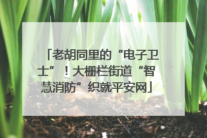 老胡同里的“电子卫士”！大栅栏街道“智慧消防”织就平安网