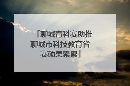 聊城青科赛助推聊城市科技教育省赛硕果累累