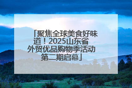 聚焦全球美食好味道！2025山东省外贸优品购物季活动第二期启幕
