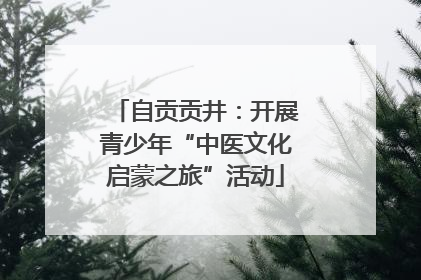 自贡贡井：开展青少年“中医文化启蒙之旅”活动