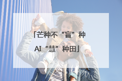 芒种不“盲”种 AI“慧”种田