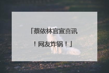 蔡依林官宣喜讯！网友炸锅！