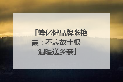 蜂亿健品牌张艳霞：不忘故土根 温暖送乡亲