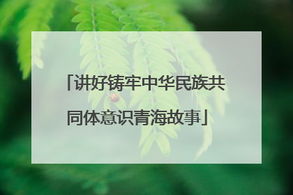 讲好铸牢中华民族共同体意识青海故事