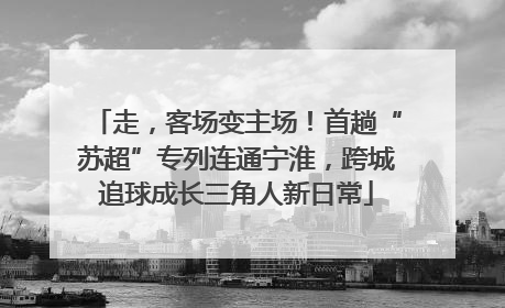 走，客场变主场！首趟“苏超”专列连通宁淮，跨城追球成长三角人新日常