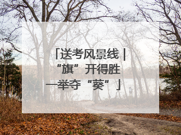 送考风景线｜“旗”开得胜 一举夺“葵”