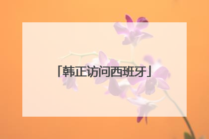 韩正访问西班牙