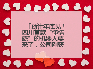预计年底见！四川首款“懂情感”的机器人要来了，公司刚获数千万元融资