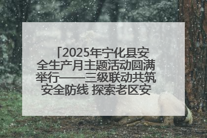 2025年宁化县安全生产月主题活动圆满举行——三级联动共筑安全防线 探索老区安全发展新路径